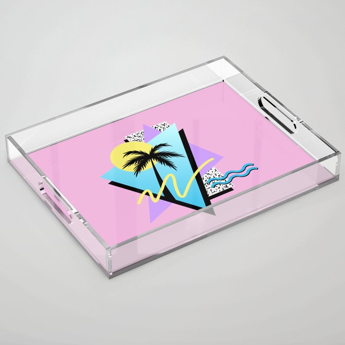 Memphis pattern 111 - 80s / 90s Retro Acrylic Tray Gallery Image 1