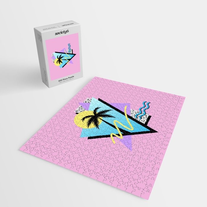 Memphis pattern 111 - 80s / 90s Retro Jigsaw Puzzle Gallery Image 2