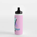 Memphis pattern 111 - 80s / 90s Retro Water Bottle Gallery Image 2