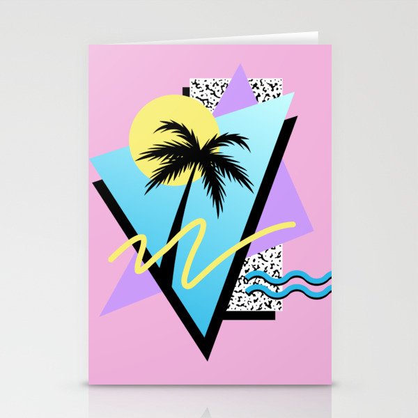 Memphis pattern 111 - 80s / 90s Retro Stationery Card Gallery Image 1