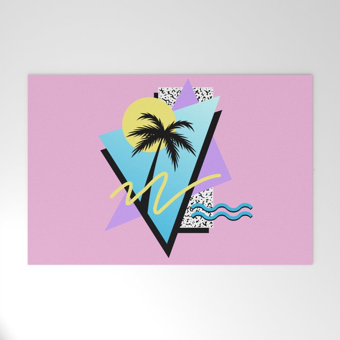 Memphis pattern 111 - 80s / 90s Retro Welcome Mat Gallery Image 1