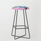 Memphis pattern 111 - 80s / 90s Retro Stool Gallery Image 1