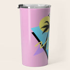 Memphis pattern 111 - 80s / 90s Retro Travel Mug Gallery Image 3