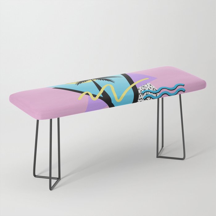 Memphis pattern 111 - 80s / 90s Retro Bench Gallery Image 1