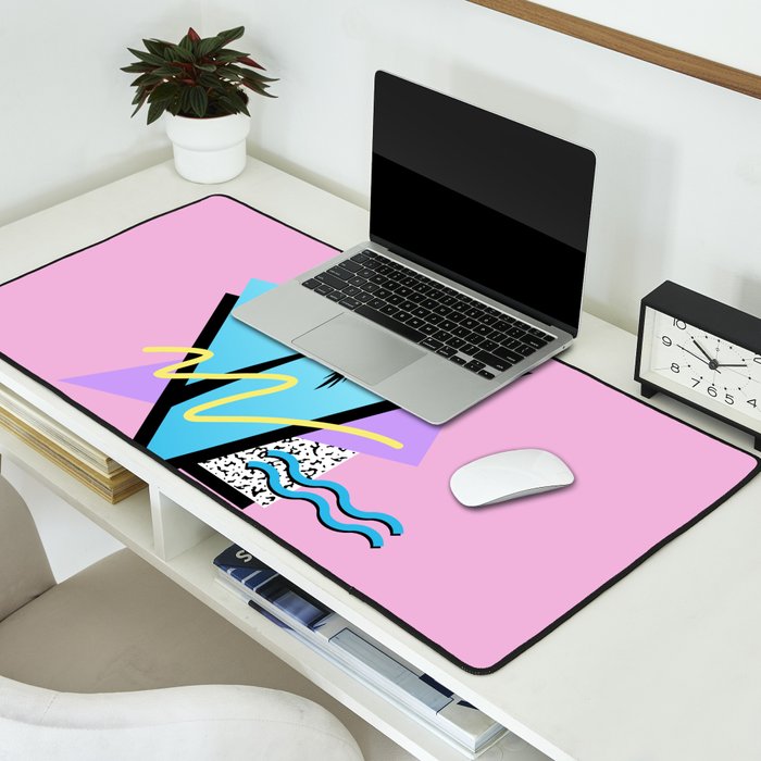 Memphis pattern 111 - 80s / 90s Retro Desk Mat Gallery Image 2