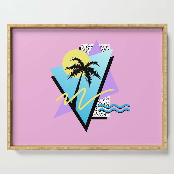 Memphis pattern 111 - 80s / 90s Retro Serving Tray Gallery Image 1