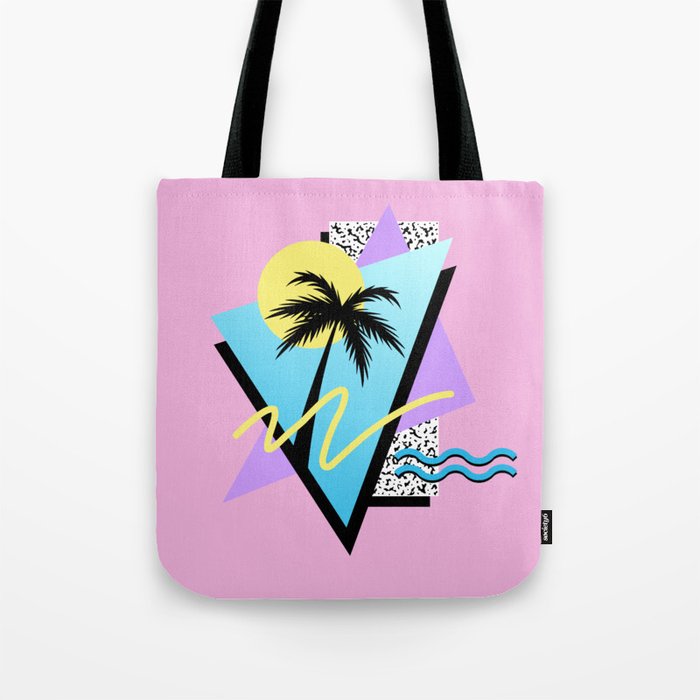 Memphis pattern 111 - 80s / 90s Retro Tote Bag Gallery Image 1