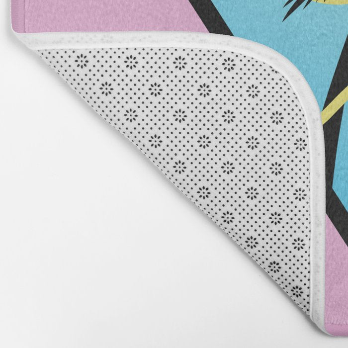 Memphis pattern 111 - 80s / 90s Retro Bath Mat Gallery Image 2