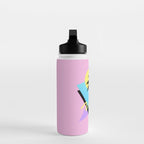 Memphis pattern 111 - 80s / 90s Retro Water Bottle Gallery Image 3