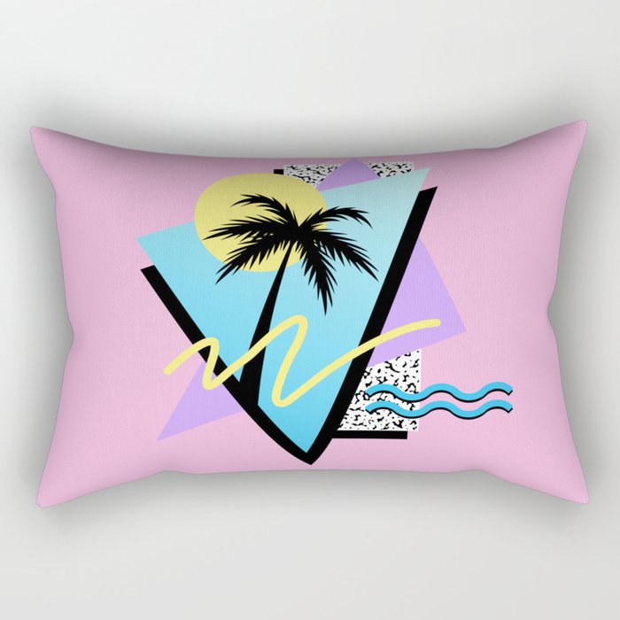 Memphis pattern 111 - 80s / 90s Retro Rectangular Pillow Gallery Image 1