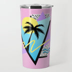Memphis pattern 111 - 80s / 90s Retro Travel Mug Gallery Image 1