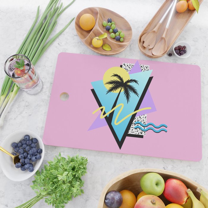 Memphis pattern 111 - 80s / 90s Retro Cutting Board Gallery Image 2