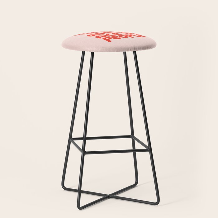 Work Hard and Be Nice to People in pink and red Stool Gallery Image 1