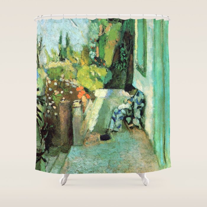 Henri Matisse Terrace at Saint Tropez Shower Curtain Gallery Image 1