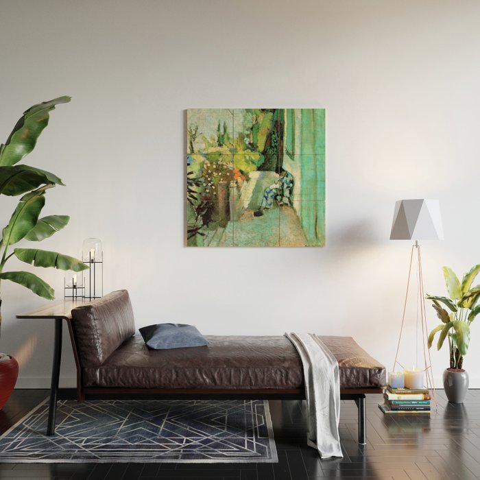 Henri Matisse Terrace at Saint Tropez Wood Wall Art Gallery Image 2