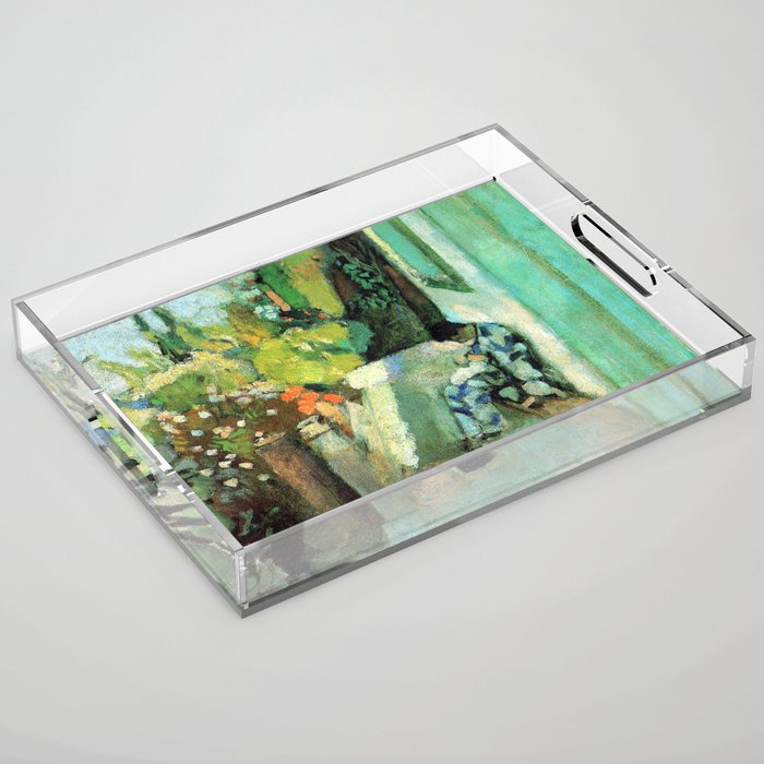 Henri Matisse Terrace at Saint Tropez Acrylic Tray Gallery Image 1