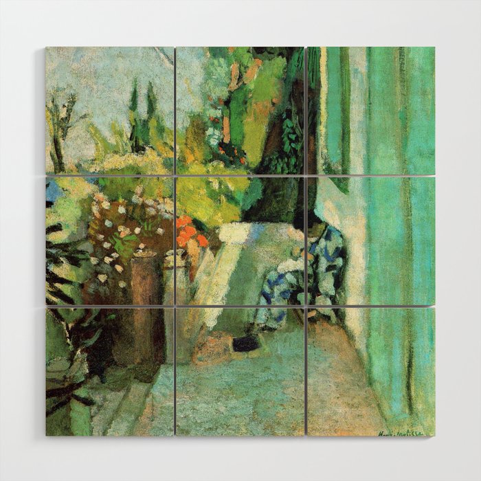 Henri Matisse Terrace at Saint Tropez Wood Wall Art Gallery Image 1