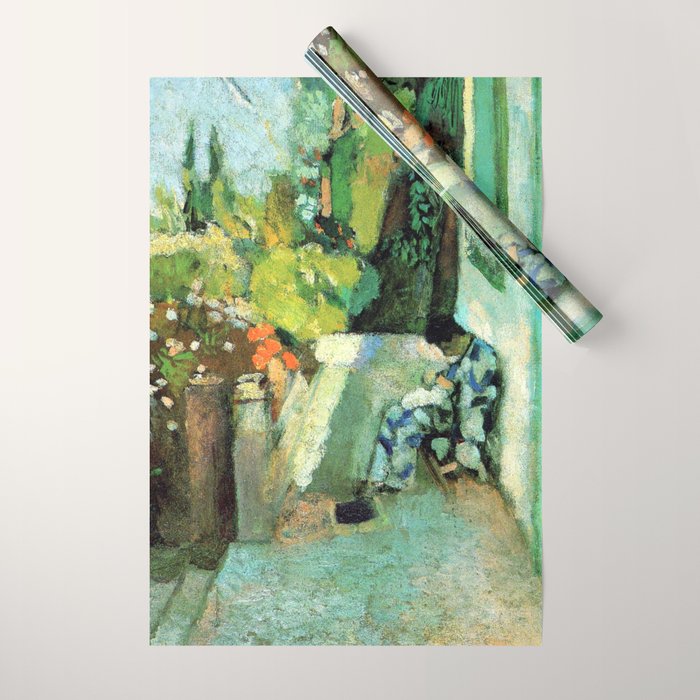 Henri Matisse Terrace at Saint Tropez Wrapping Paper Gallery Image 1