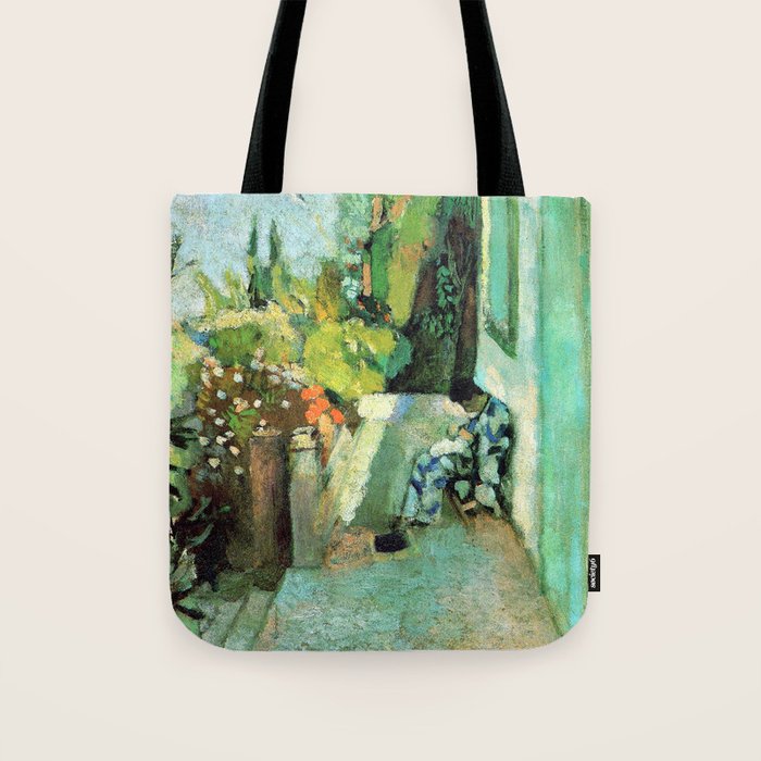 Henri Matisse Terrace at Saint Tropez Tote Bag Gallery Image 1