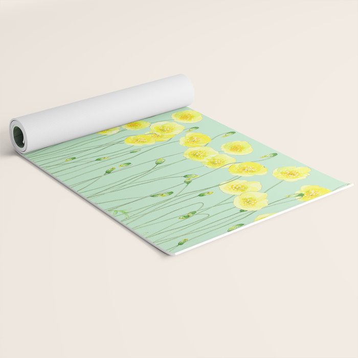 Yellow Wildflowers II Yoga Mat Gallery Image 2