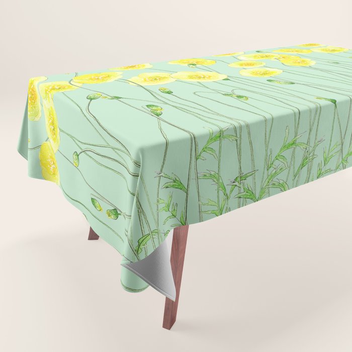 Yellow Wildflowers II Tablecloth Gallery Image 1