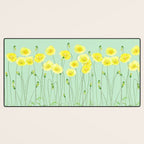 Yellow Wildflowers II Desk Mat Gallery Image 3