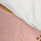 Abstract Fields in Peach Pink & Brown Comforter Gallery Image 4
