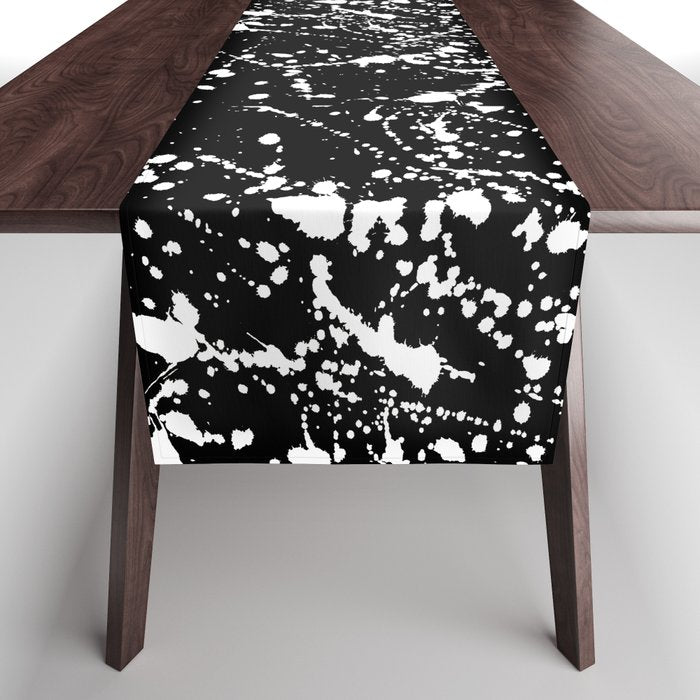 Splat Black Table Runner Gallery Image 1
