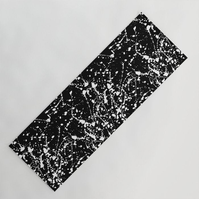 Splat Black Yoga Mat Gallery Image 1