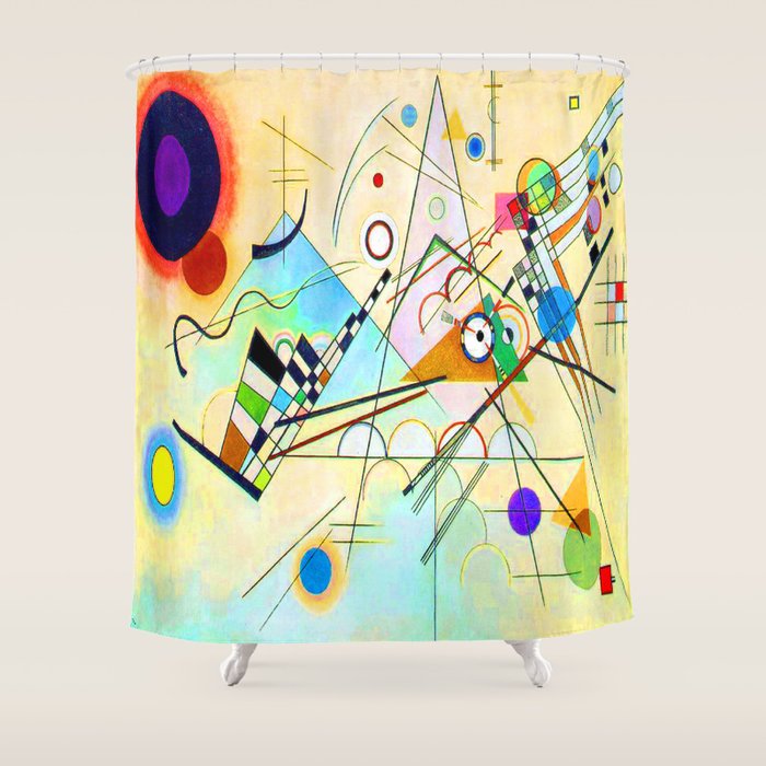 Kandinsky Composition VIII Shower Curtain Gallery Image 1