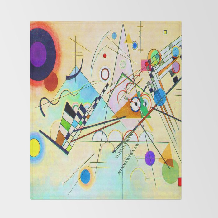 Kandinsky Composition VIII Throw Blanket Gallery Image 2