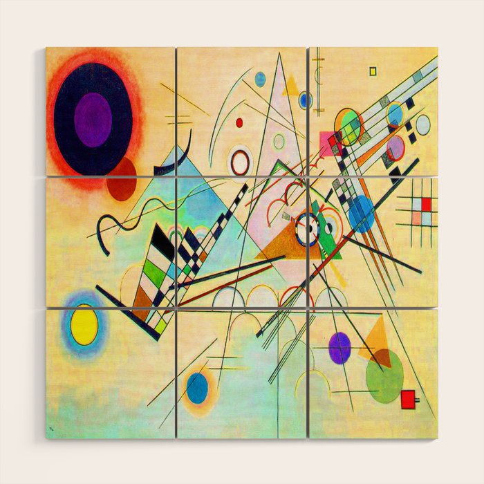 Kandinsky Composition VIII Wood Wall Art Gallery Image 1