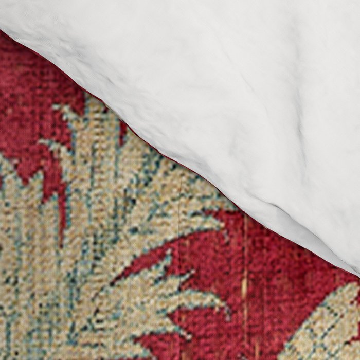 Vintage Distressed Red Floral Comforter Gallery Image 4