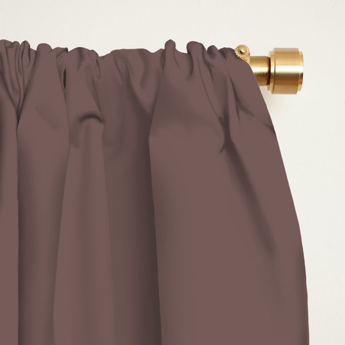 Delicate bouquet of flowers with bow - Peach and mocha copper Window Curtain Gallery Image 2