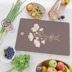 Delicate bouquet of flowers with bow - Peach and mocha copper Cutting Board Gallery Image 2