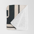 Organic Contemporary Modern Shapes 01 Throw Blanket Gallery Image 3