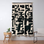 Organic Contemporary Modern Shapes 01 Window Curtain Gallery Image 5