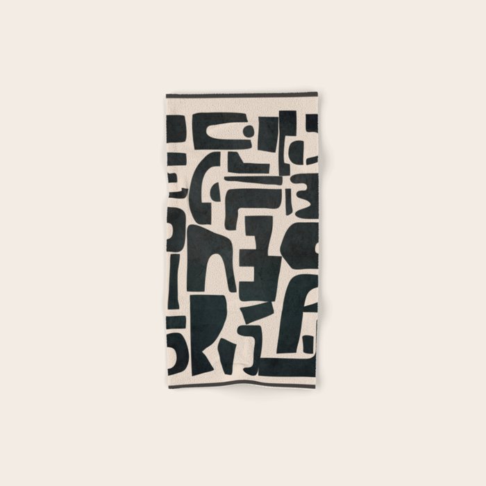 Organic Contemporary Modern Shapes 01 Bath Towel Gallery Image 1