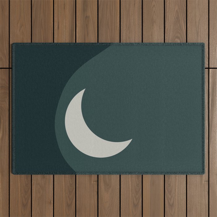 Moonrise Minimalism - Jade Outdoor Rug Gallery Image 1