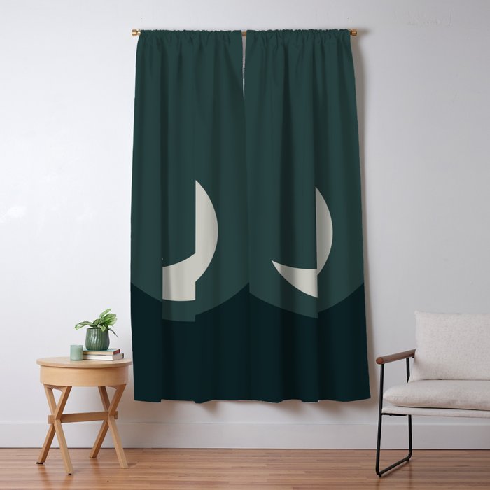 Moonrise Minimalism - Jade Window Curtain Gallery Image 5