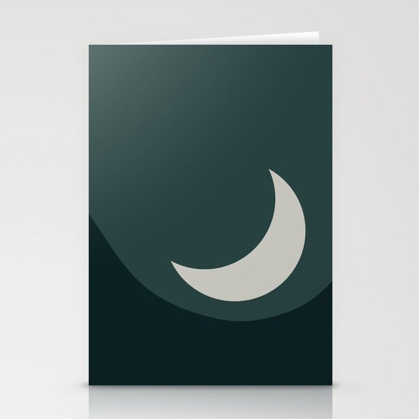 Moonrise Minimalism - Jade Stationery Card Gallery Image 2