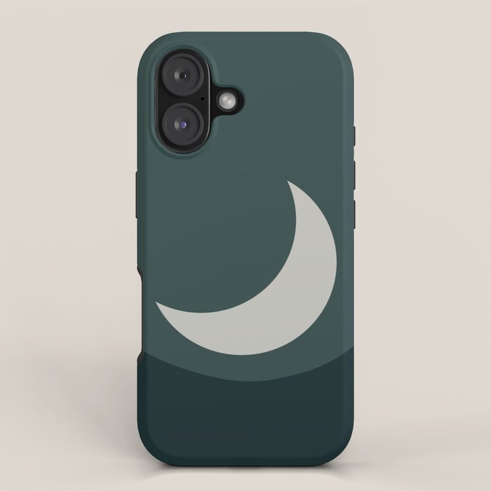 Moonrise Minimalism - Jade iPhone Case Gallery Image 1
