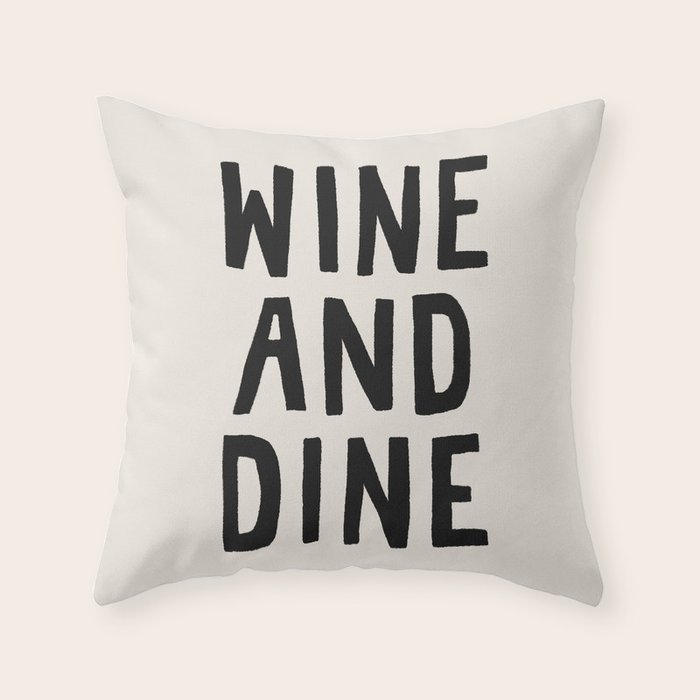 Wine And Dine Throw Pillow Gallery Image 1