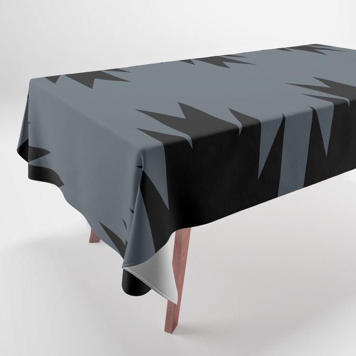 Geometric Southwestern Minimalism - Neutral Blue Tablecloth Gallery Image 1