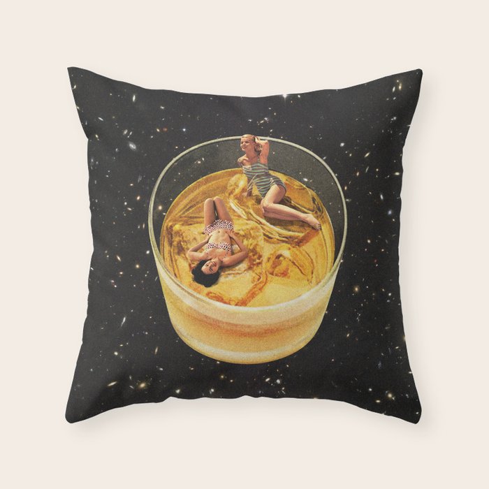 Whisky besties - Whiskey on the rocks Throw Pillow Gallery Image 6
