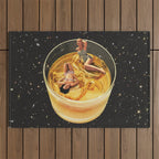 Whisky besties - Whiskey on the rocks Outdoor Rug Gallery Image 1
