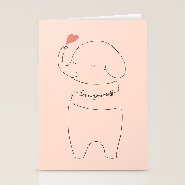 Love Yourself Ele 2 Stationery Card Gallery Image 1