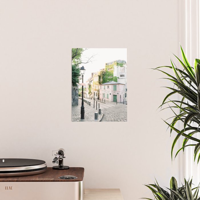 La Maison Rose, Pink Café in Paris, France | The Pink House in Montmartre, Paris, France | Fine Art Travel Photography Poster Gallery Image 2