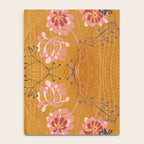 Art Nouveau floral pattern with lines - Honey Notebook Gallery Image 4