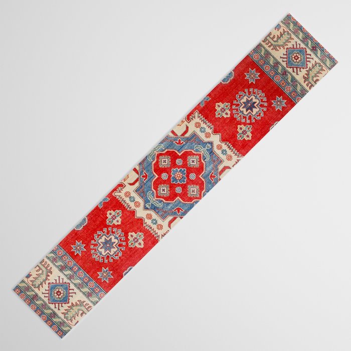 Diamond Eyes Kazak Persian Handmade Rug Table Runner Gallery Image 3
